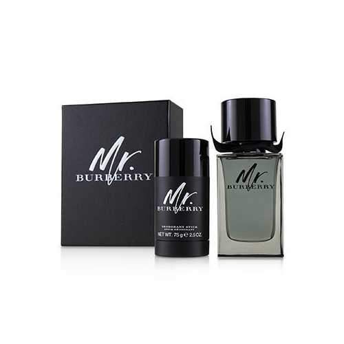 Mr. Burberry Coffret: Eau De Toilette Spray 100ml/3.3oz + Deodorant Stick 75g/2.5oz  2pcs